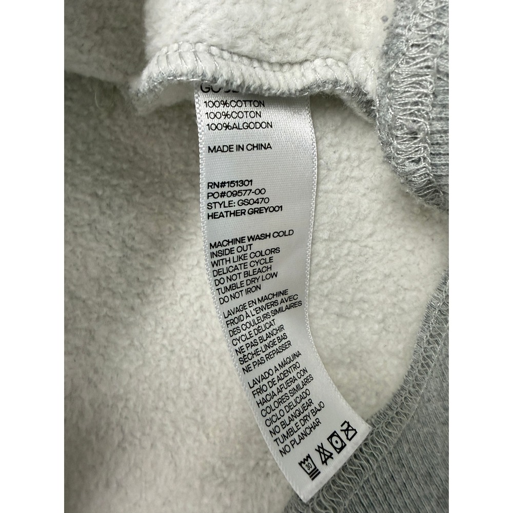 Good American Good Mama 100% Cotton Beaded Sweatshirt Heather Grey 4 XL - Picture 5 of 9